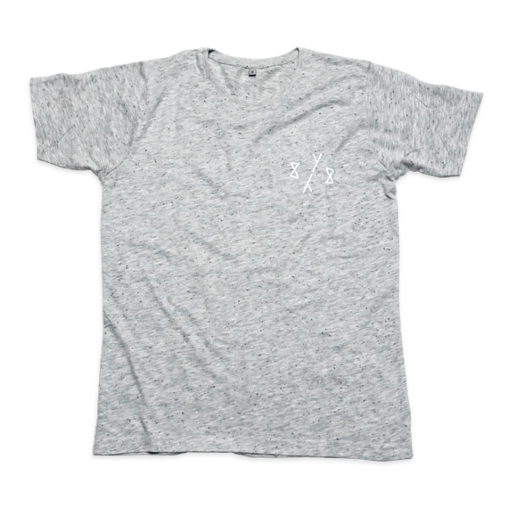 8y8 speckled t-shirt grey